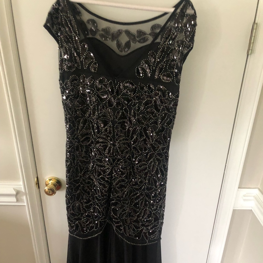 Beautiful black sequin dress.